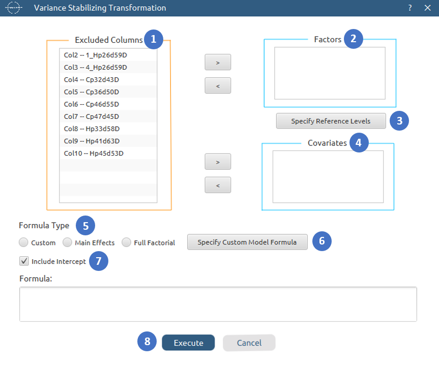 VST configuration