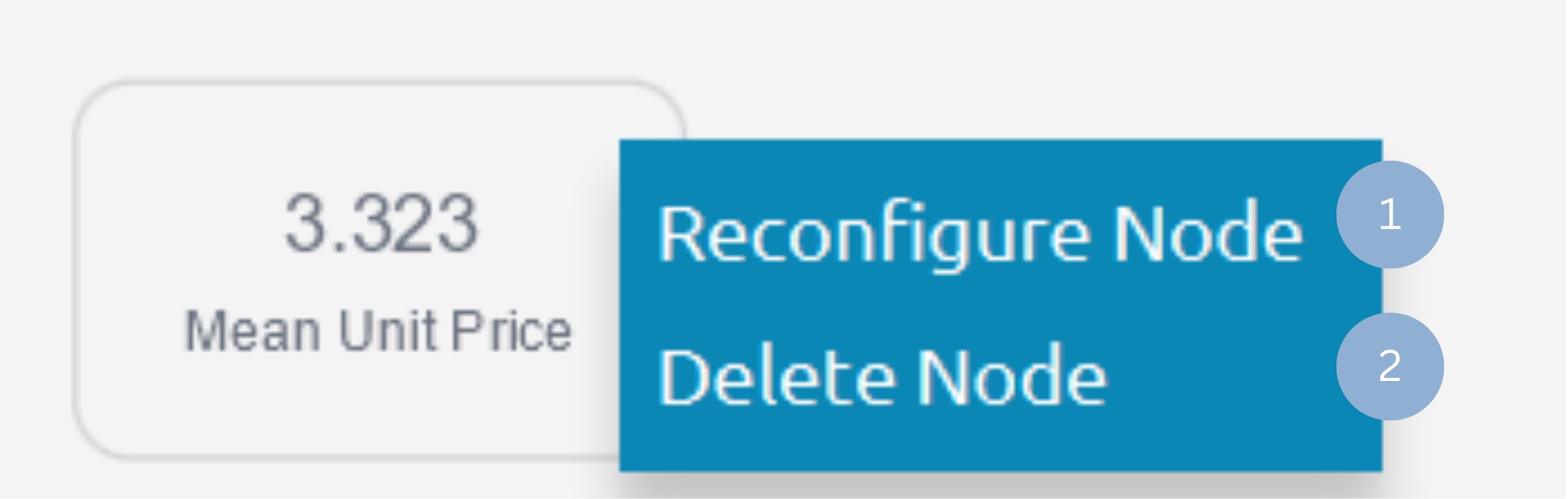 Configure Label and Value